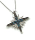 14K Gold & Black Diamond Star Of Bethlehem Opening Magnetic Necklace